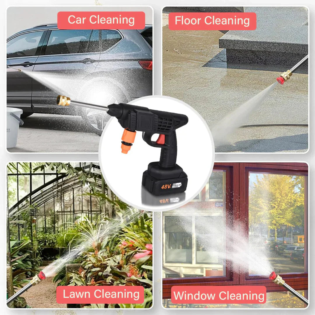 48v High Pressure Washer Gun With single Battery & premium Box