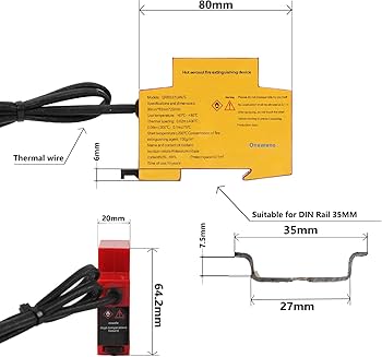 Fire Extinguishing Device Din rail for Distribution box | Automatic Electrical Fire Suppression System