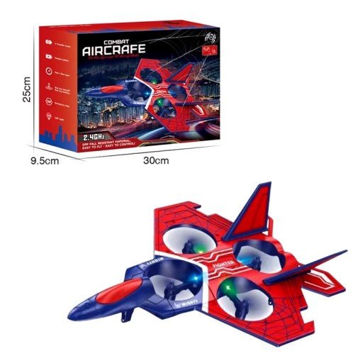 RC Combat Aircraft Drone – Remote Control Flying Jet Toy for Kids